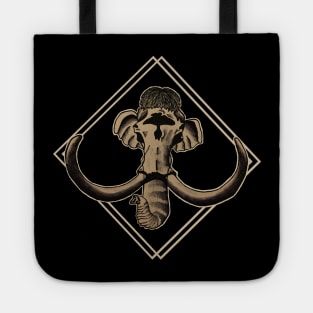 Mammoth Skull Design Tote