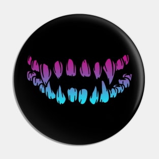 Cool Monster Sharp Teeth Vaporwave Pin