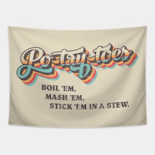 potato LOTR - light color tee Tapestry