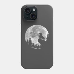 Dachshund Howling Moon Phone Case