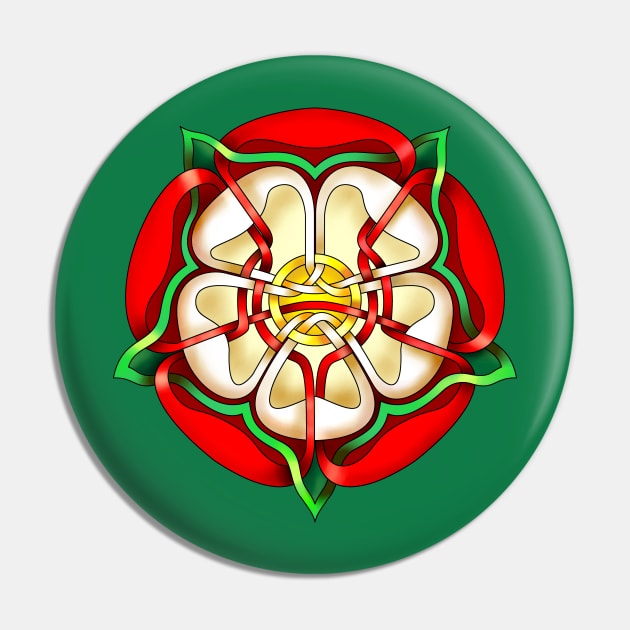 Tudor Rose Pin by KnotYourWorld4