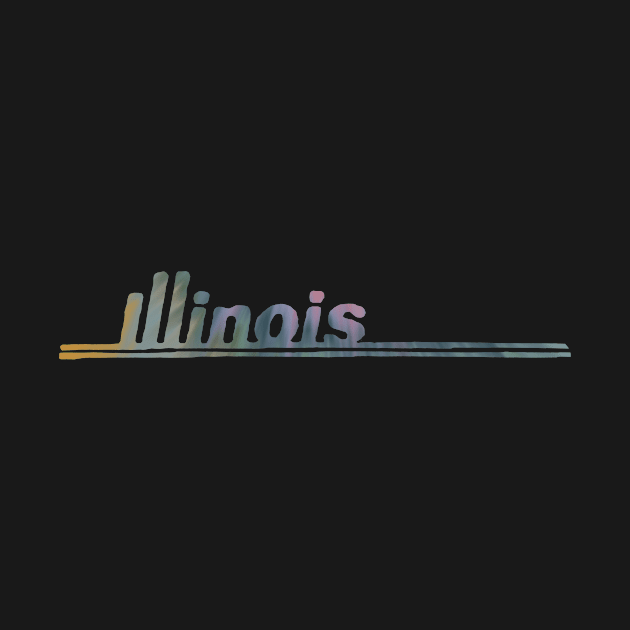 Illinois Tie Dye License Design by maccm