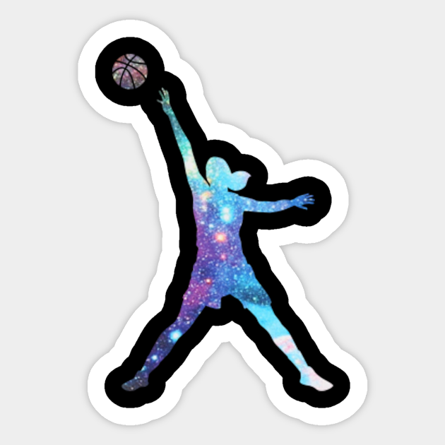 Female Basketball Silhouette Female Basketball Silhouette Sticker Teepublic On this page presented 34+ silhouette basketball photos and images free for download and editing. teepublic