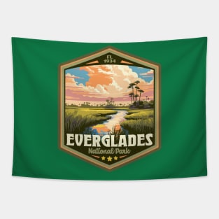 Everglades National Park Vintage WPA Style National Parks Art Tapestry