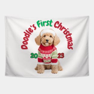 Doodle's First Christmas 2023 Tapestry