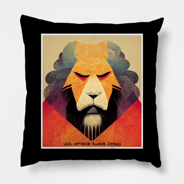 lion, , optimum signum zodiaci Pillow by ElArrogante