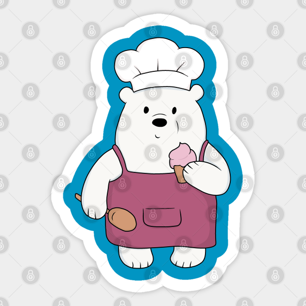 We Bare Bears Ice Bear We Bare Bears Sticker Teepublic ㅇ.< 언제봐도 귀여워 made by cha cha. we bare bears ice bear