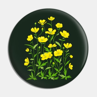 Wildflowers Pin