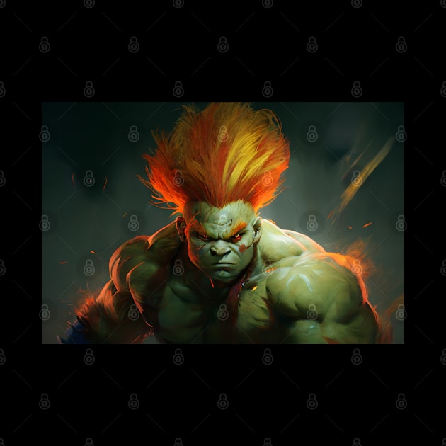 Blanka Street Fighter - Original Artwork by Labidabop