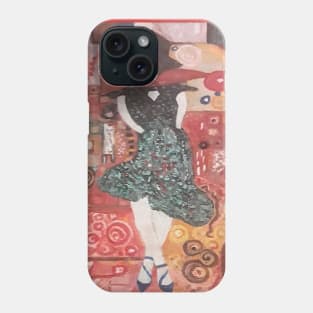 Lady In The Red Silk Scarf Phone Case