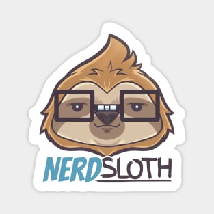 NerdSloth Retro Magnet