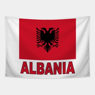 The Pride of Albania - Albanian Flag Design Tapestry