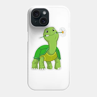 Turtle with Flower Daisy Phone Case