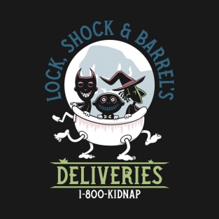 Lock, Shock & Barrel Deliveries - Nightmare - Creepy Cute Christmas Goth T-Shirt