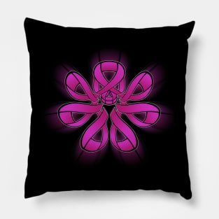 Breast Cancer Ribbon HYDRA Symbol Pillow