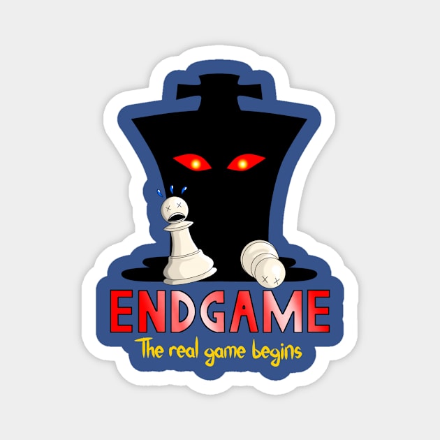 Chess Endgame Magnet by BadassChess