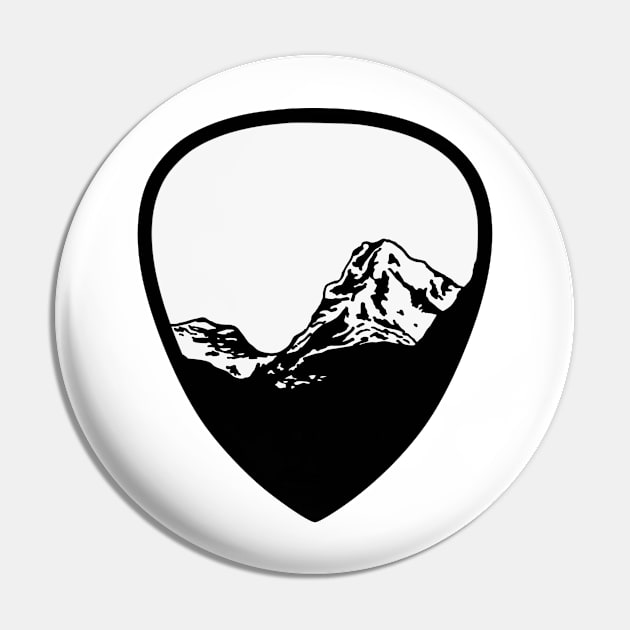 Guitar pick with mountains Pin by theaspenridge