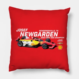 Newgarden Indy 2023 Winner (white) Pillow