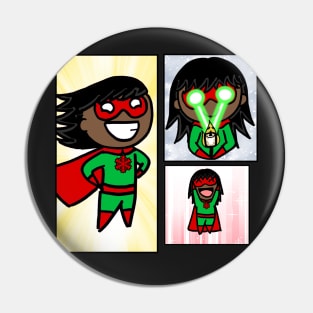 Christmas Superhero Pin