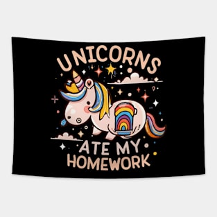 Unicorns ate my homework Tapestry