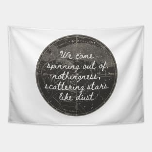 scattering stars like dust- Aesthetic Rumi quote Tapestry