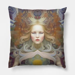 Stunning Norse Pagan Viking Girl a Nordic Goddess Valkyrie Viking Pillow