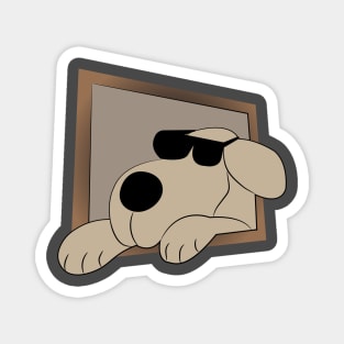 Dog with sunglasses Magnet