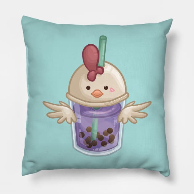 Rooster Bubble Tea Pillow by Khotekmei