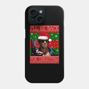 Ill Be Back For Christmas Terminator Knit Phone Case