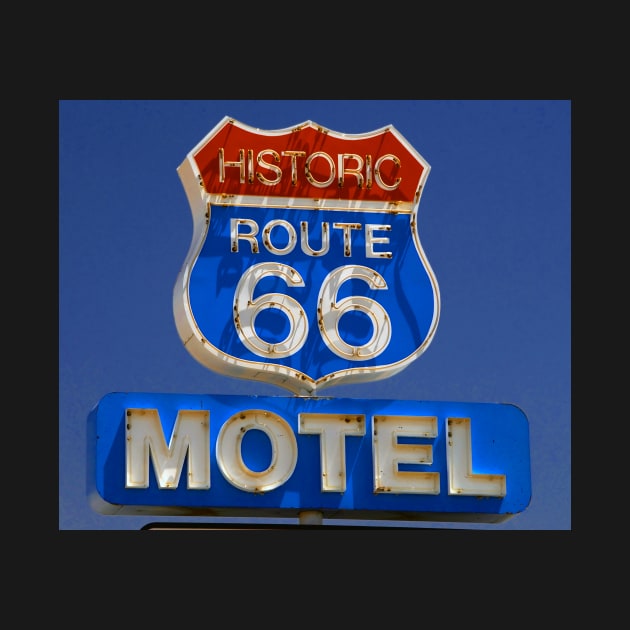 Route 66 motel by dltphoto