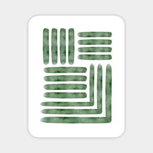 Lines green Magnet