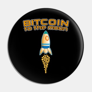 Bitcoin To The Moon Pin