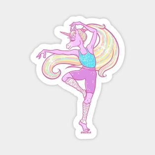 Modern Dance Unicorn Magnet