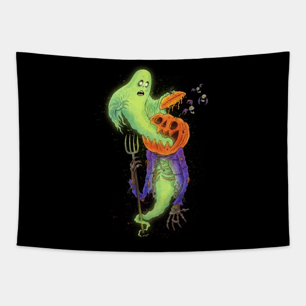 Spooky Season Never ENDS Tapestry by chrisraimoart