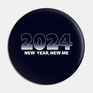 New Year, New Me 2024 New Year Resolution Slogan Meme Pin