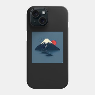 Mount Fuji Japan Illustration Phone Case