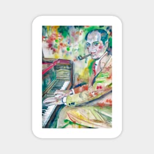 GEORGE GERSHWIN watercolor portrait Magnet