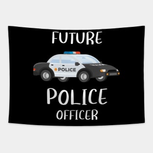 Kids Future Police Officer Fun Novelty Tapestry