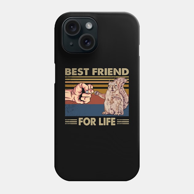 Scurry and Snuggle Squirrel Best Friend For Life Tee for Nature Lovers Phone Case by Merle Huisman