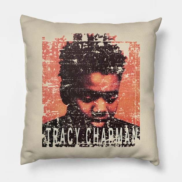 Tracy Chapman - retro style Pillow by Onarky