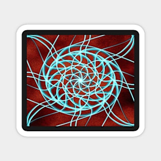 Abstract mandala Magnet