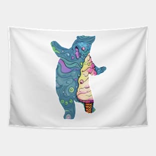 ice cream bear art gift Tapestry