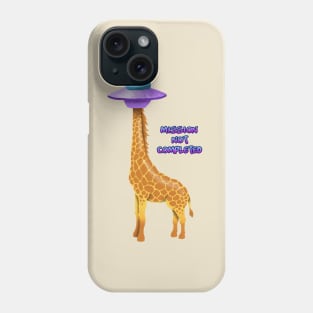 ufo giraffe Phone Case