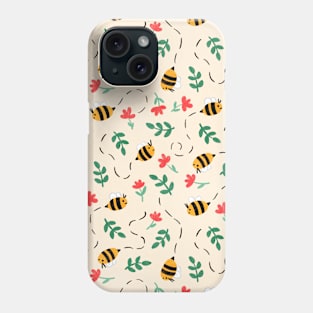 Bee Pattern - Spring Colors Phone Case