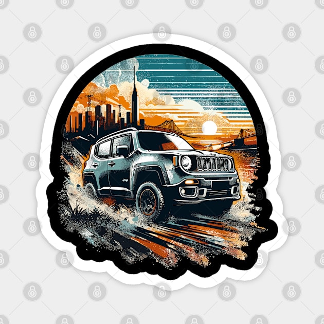 Jeep Renegade Magnet by Vehicles-Art