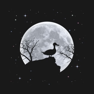 Duck and moon halloween T-Shirt