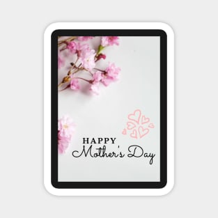 mothers day pink floral design Magnet