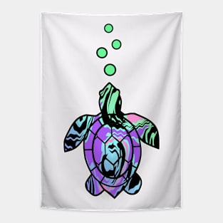 Sea Turtle Love Sea Life Tapestry