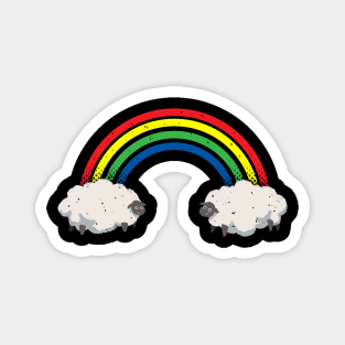 Rainbow sheep Magnet