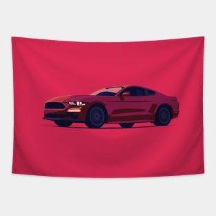 Red Ford Mustang Tapestry